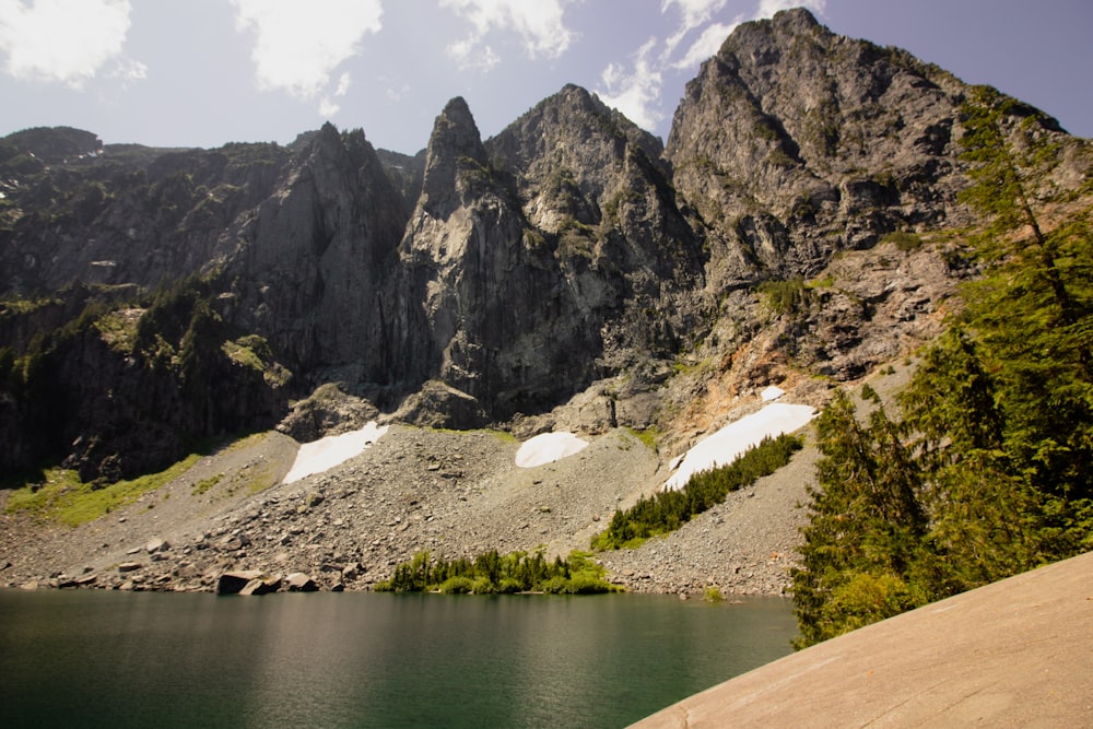 black and gray mountains at daytime