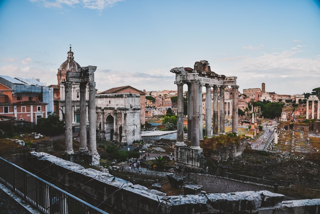 white ruins during day