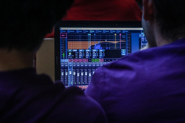 man playing flat screen monitor
