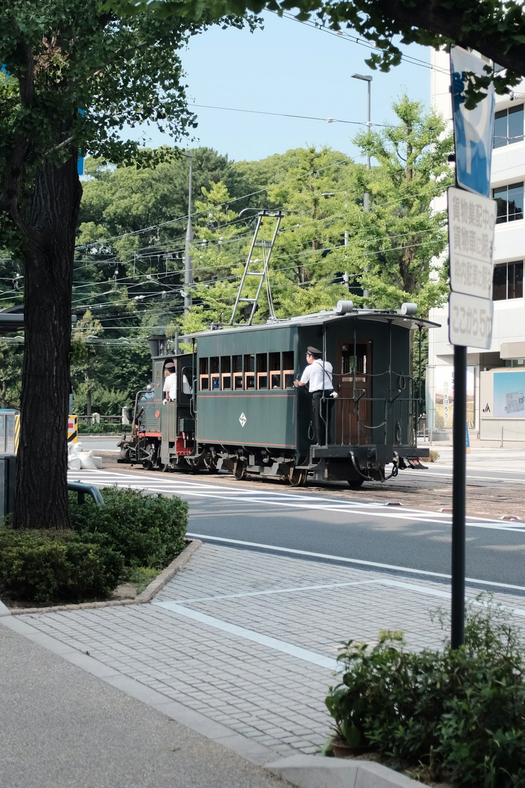 man riding train during daytime