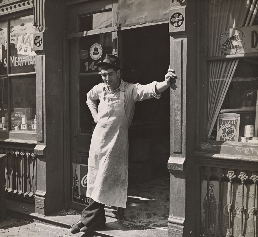 1936.
Storekeeper in the slum district of St. Louis, Mo. 
Photographer: Arthur Rothstein