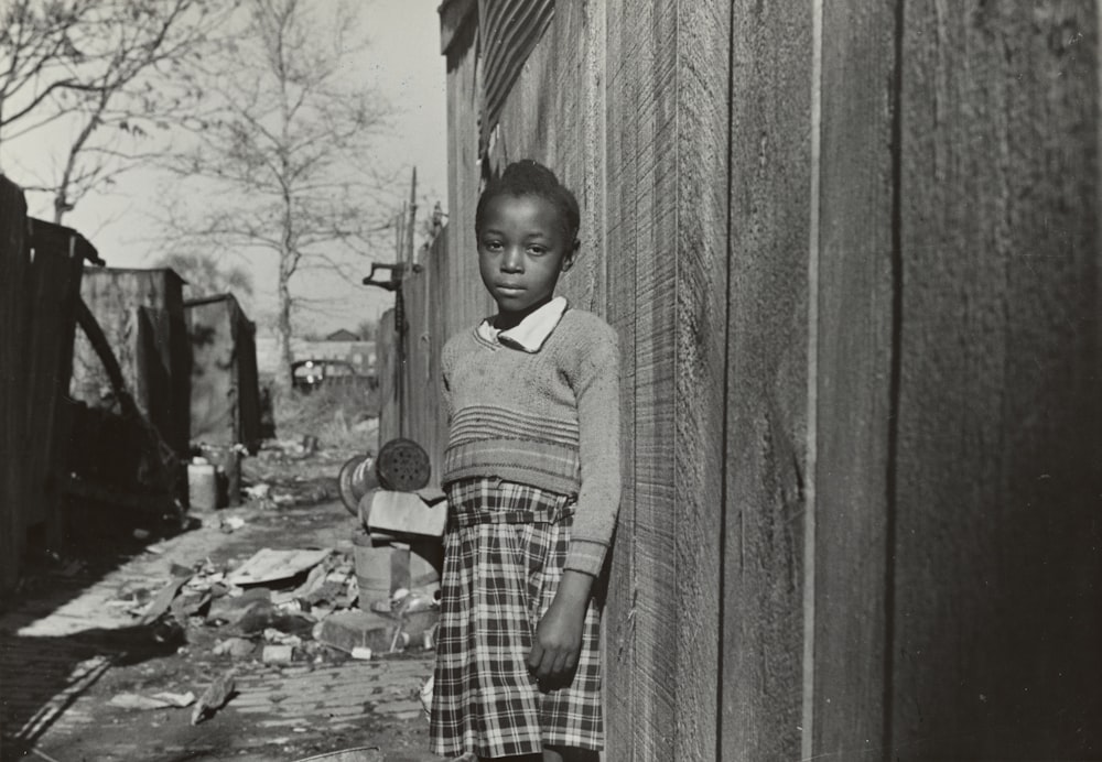 historical photo of child in slum