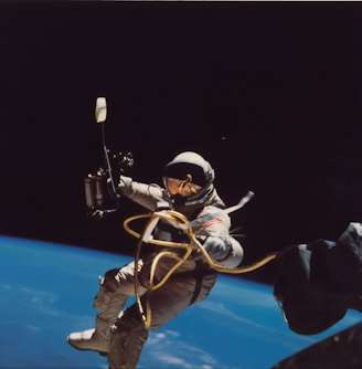 astronaut floating