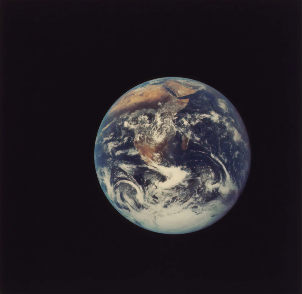 The full disc of the Earth photographed from space