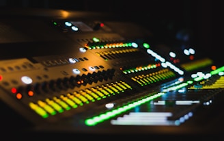 black audio mixer