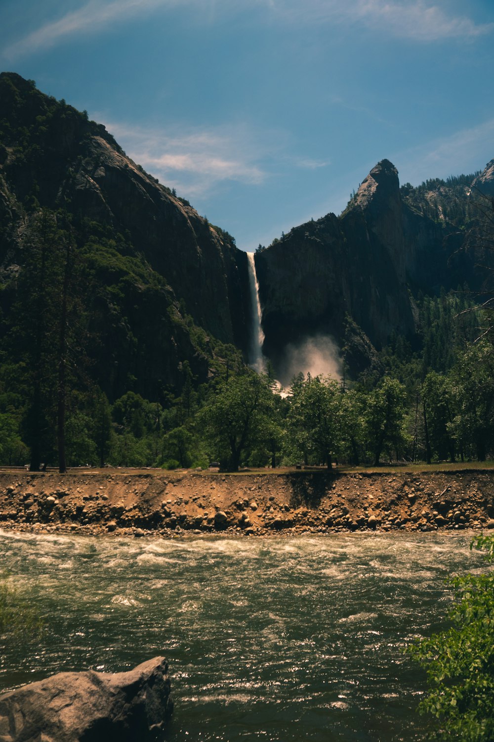 landscape photo of waterfalls during daytime