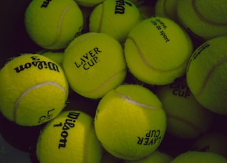 tennis ball lot