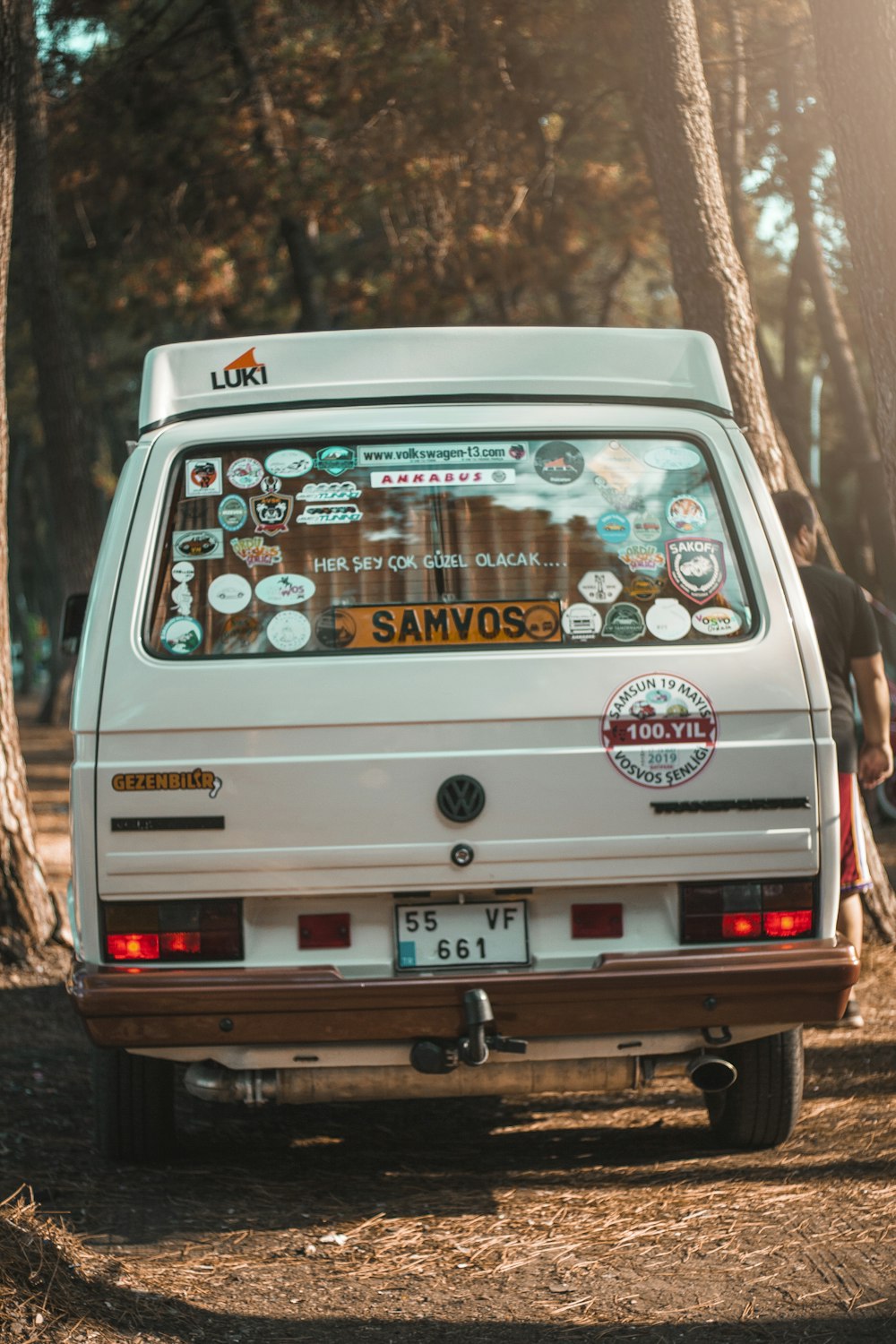 classic white Volkswagen vehicle