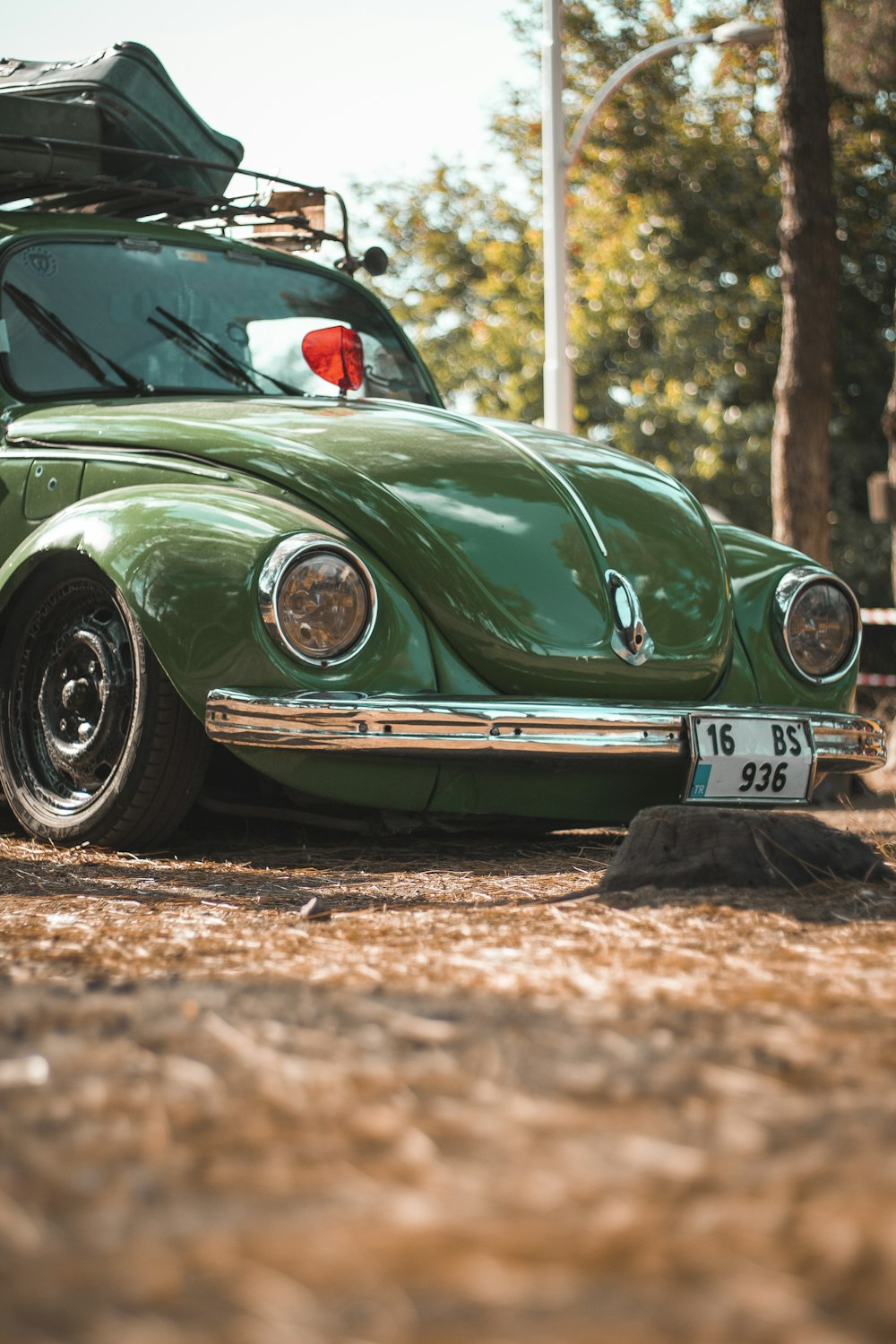 green Volkswagen Beetle