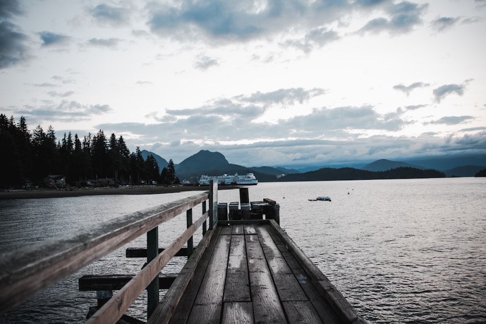 grey wooden dock during daytime