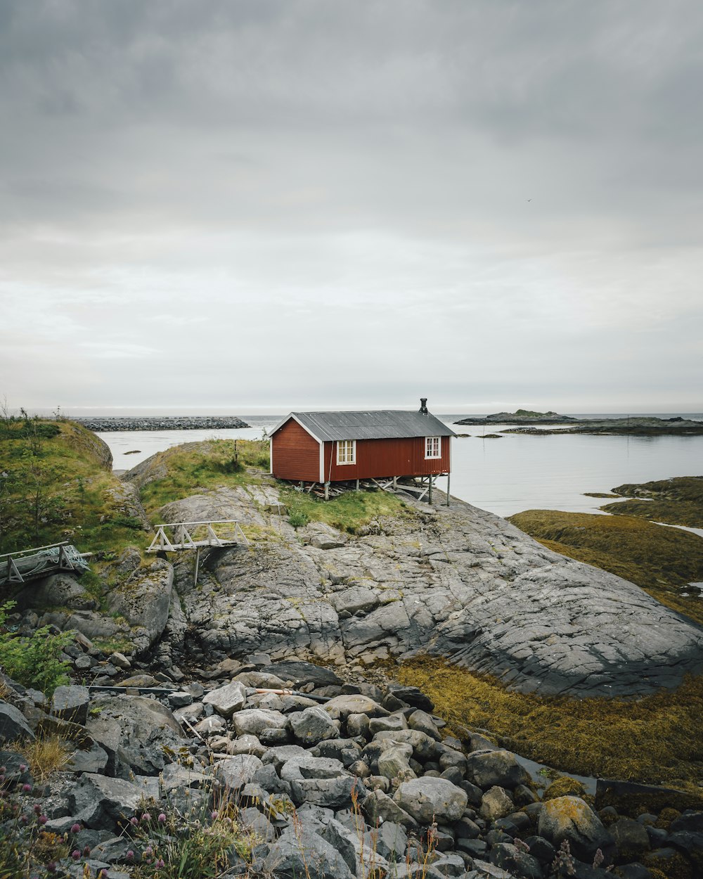 house near lake