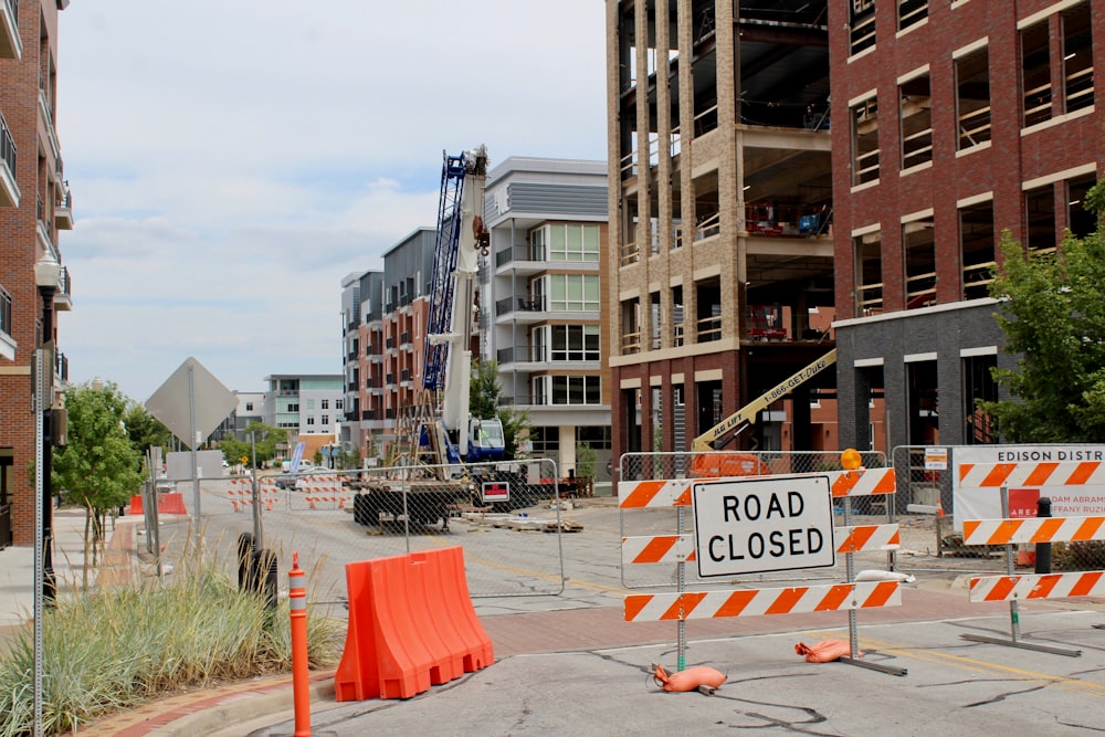 road closed signage