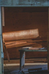 Serene photo of a calm office space with natural light and soft beige and terracotta tones.