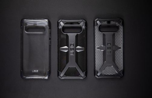 A close-up of a rugged phone case protecting a mobile device against drops and scratches.