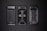 Three protective phone cases are lined up against a dark background. The cases feature rugged designs with one being clear and the others displaying a distinct cross pattern with textured surfaces.