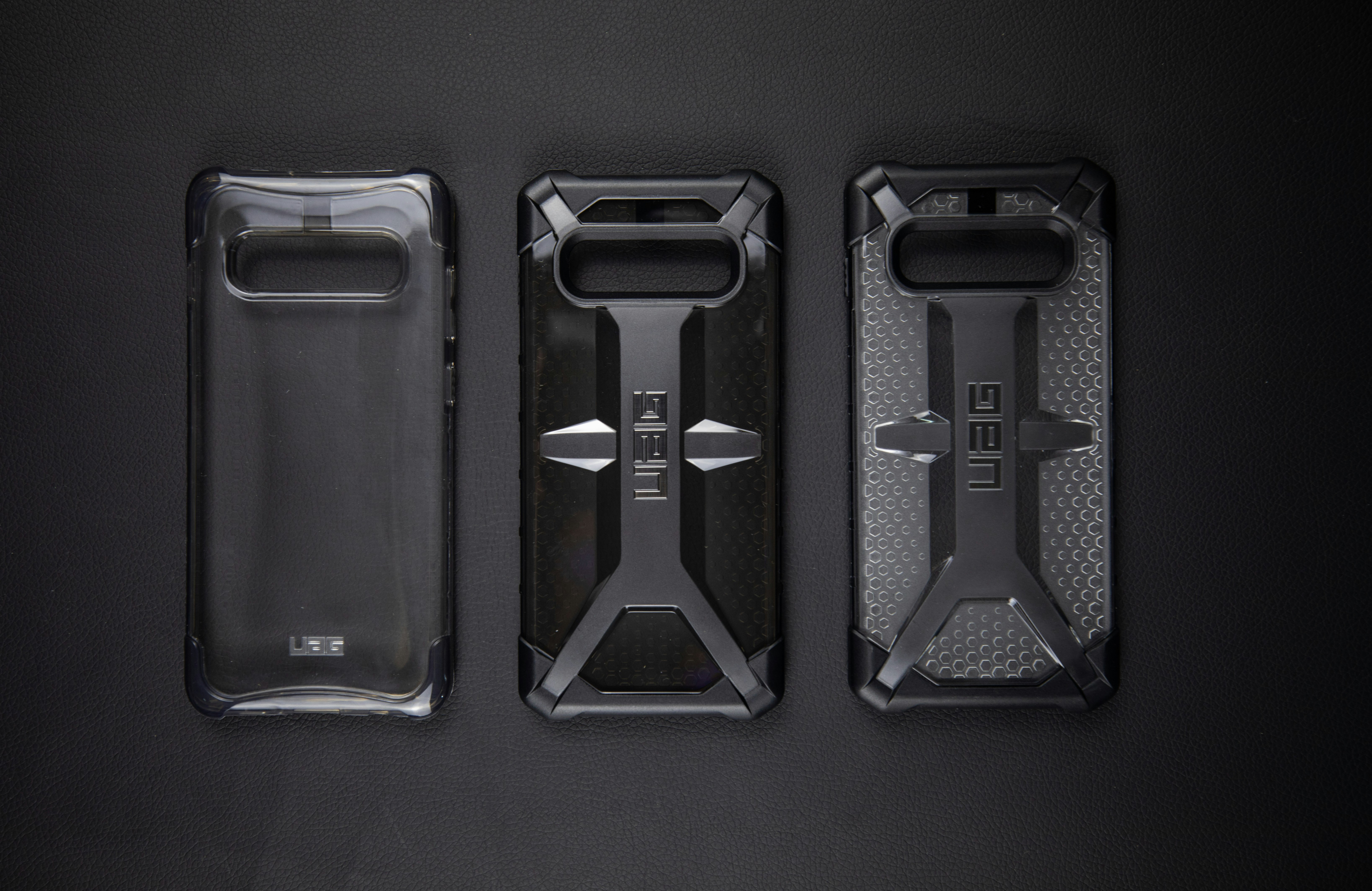 three UAG smartphone cases