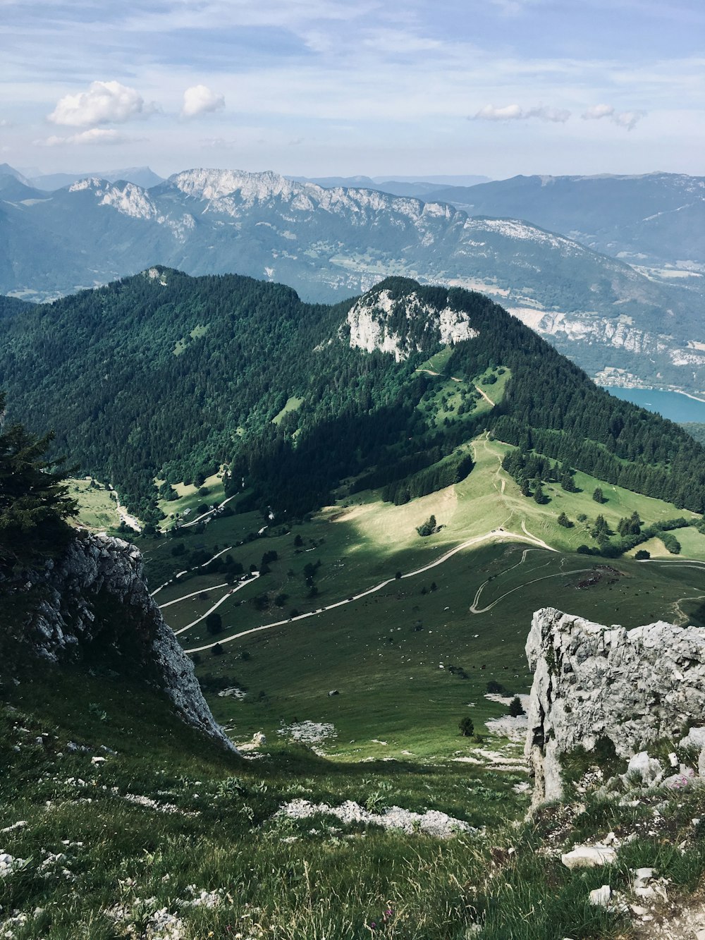 aerial photography of green mountain range during daytime