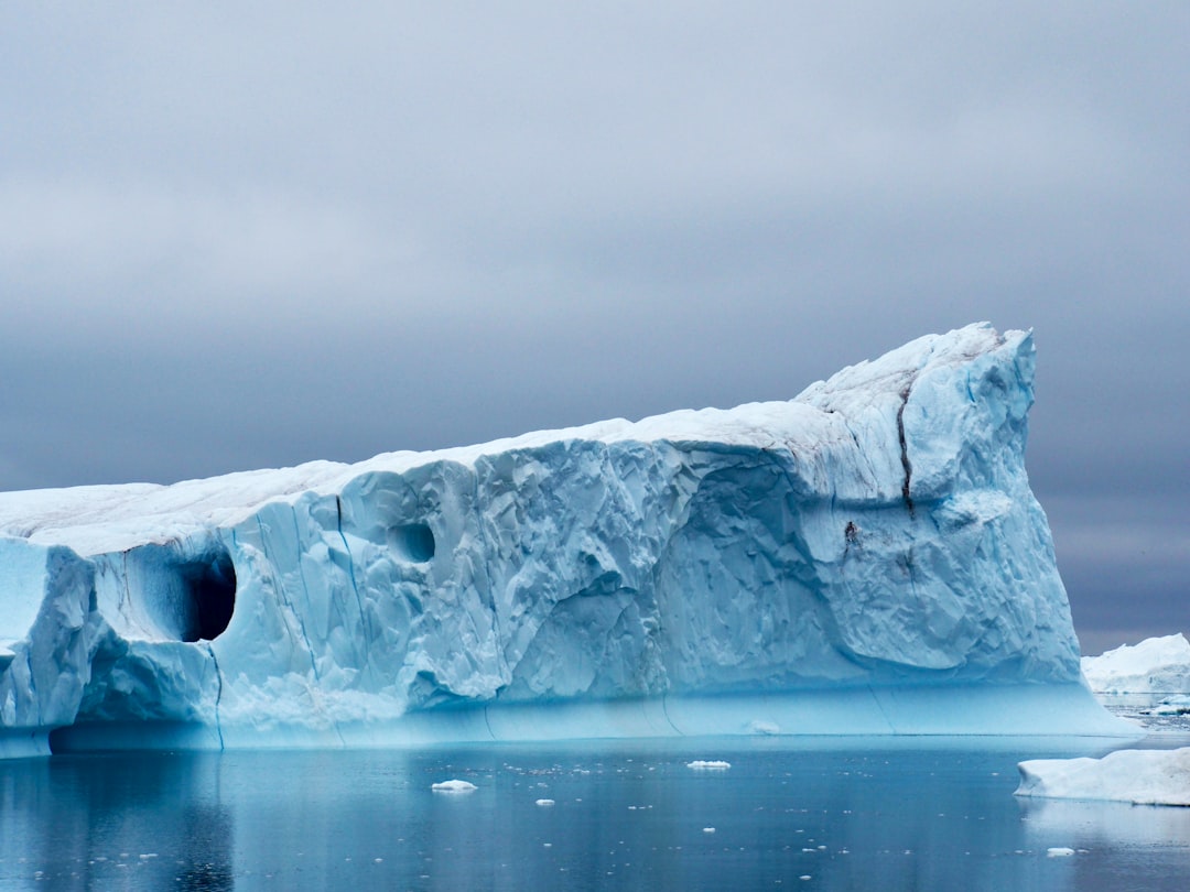 white glacier, Iceberg in Greenland