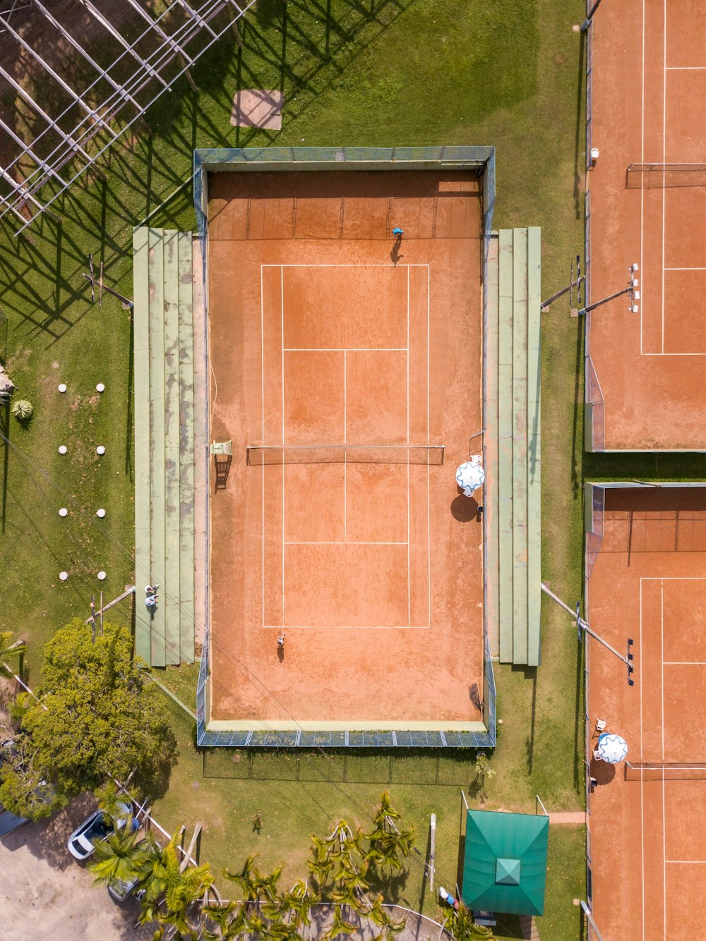 bird's-eye photography of sports field