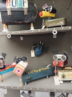 Mechanical parts repurposed into an artistic sculpture, highlighting creative recycling.