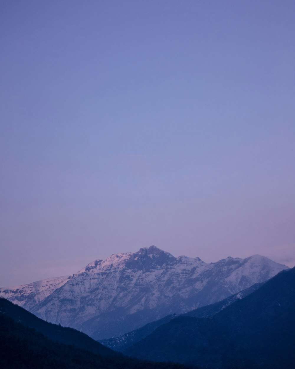 snow-covered mountain during daytime