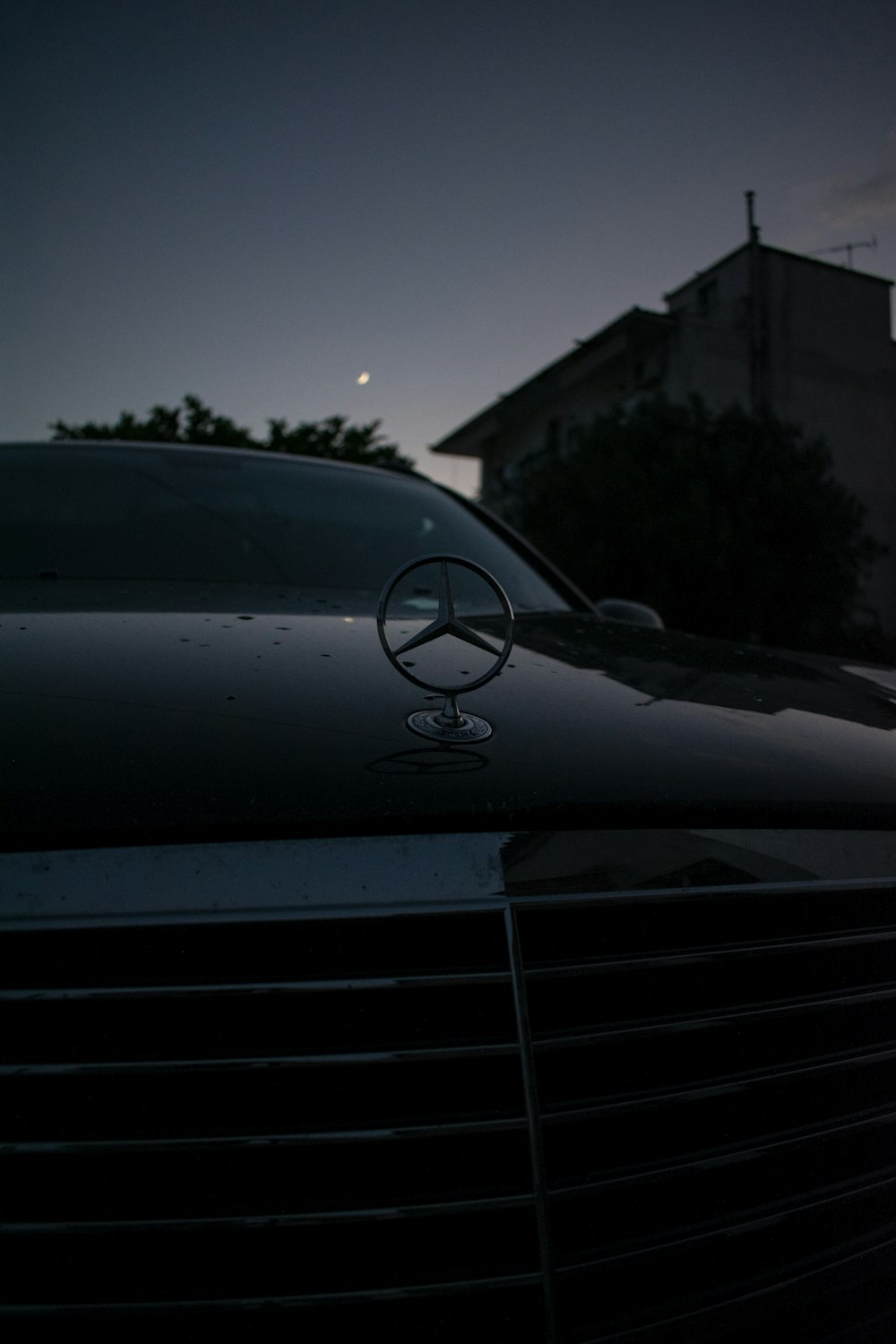 black Mercedes-Benz vehicle