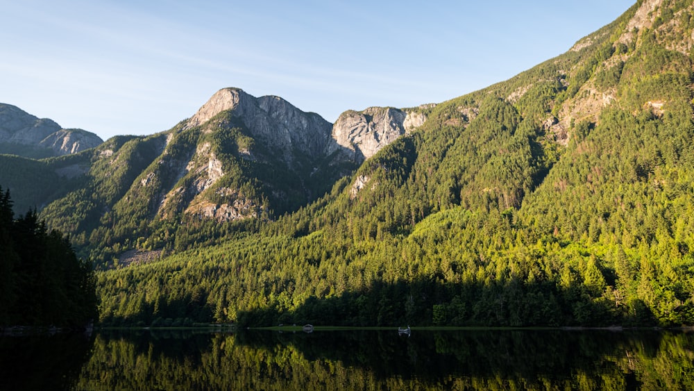 lake beside mountain