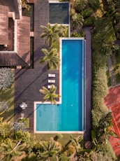 white-framed swimming pool