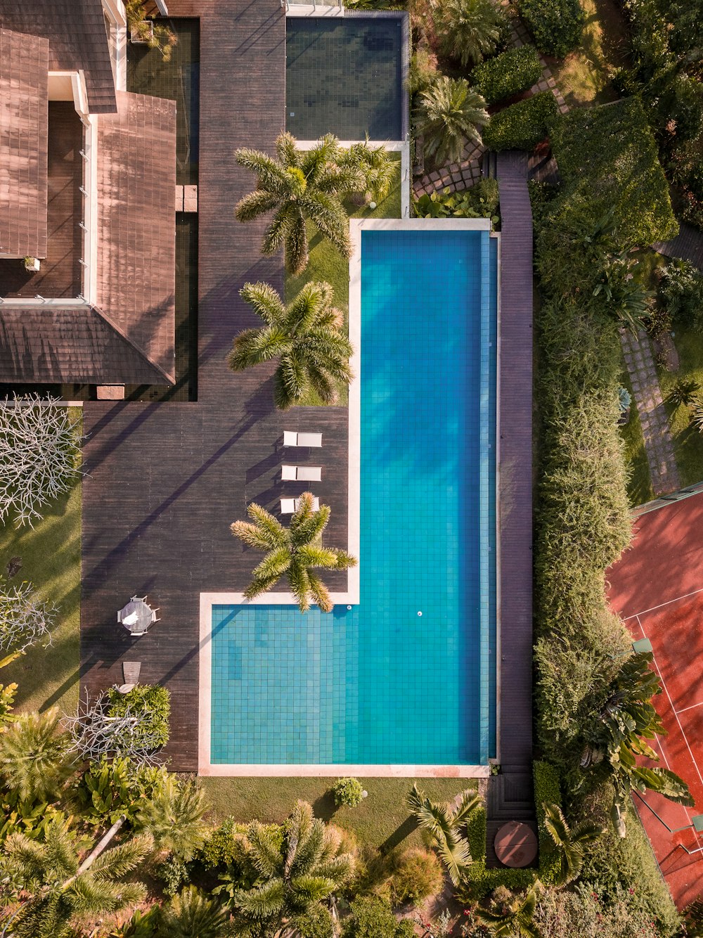 white-framed swimming pool