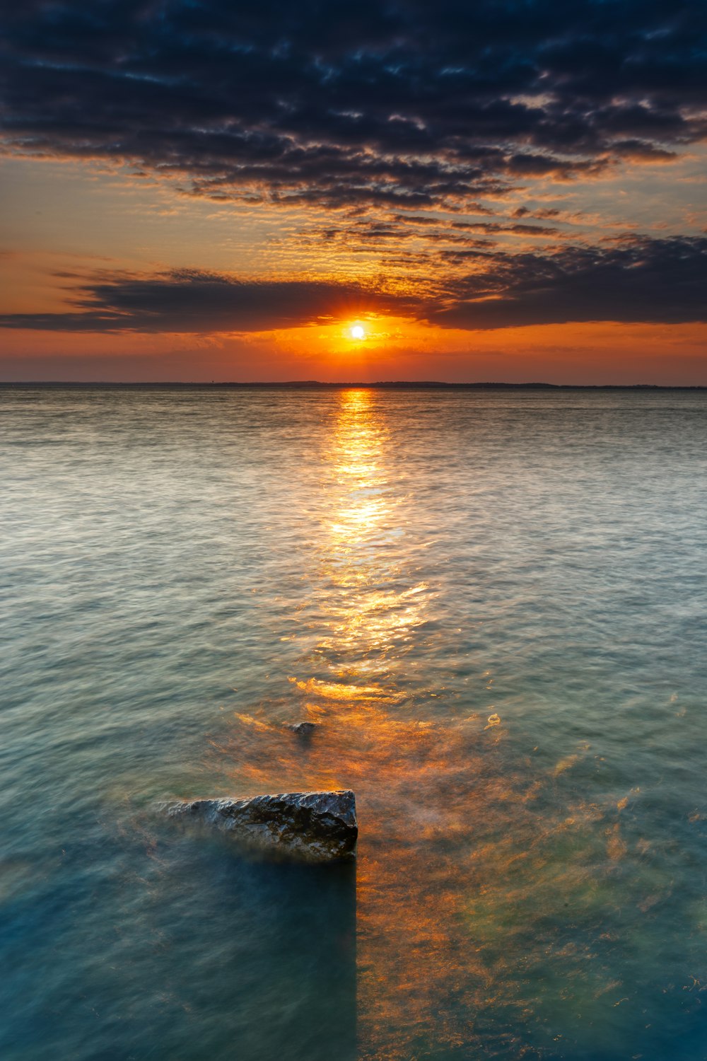 ocean during golden hour