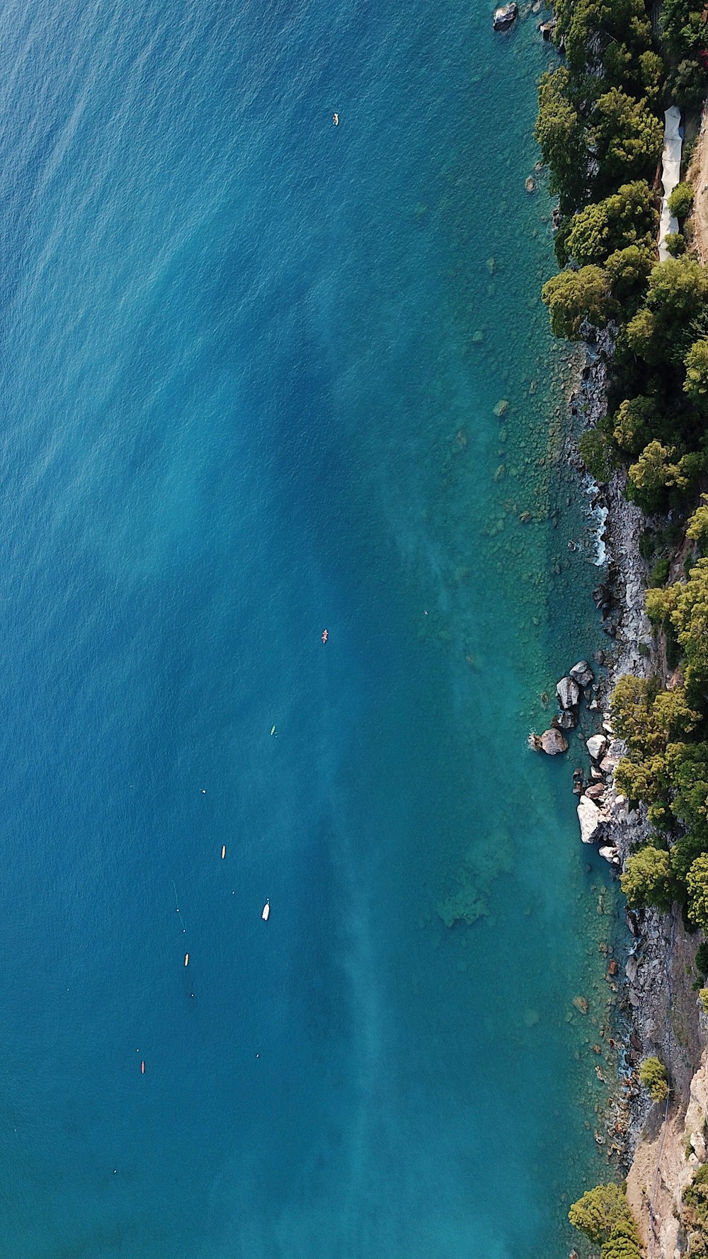 Fotografia a volo d'uccello dell'acqua