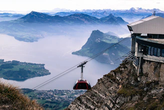 black cable car