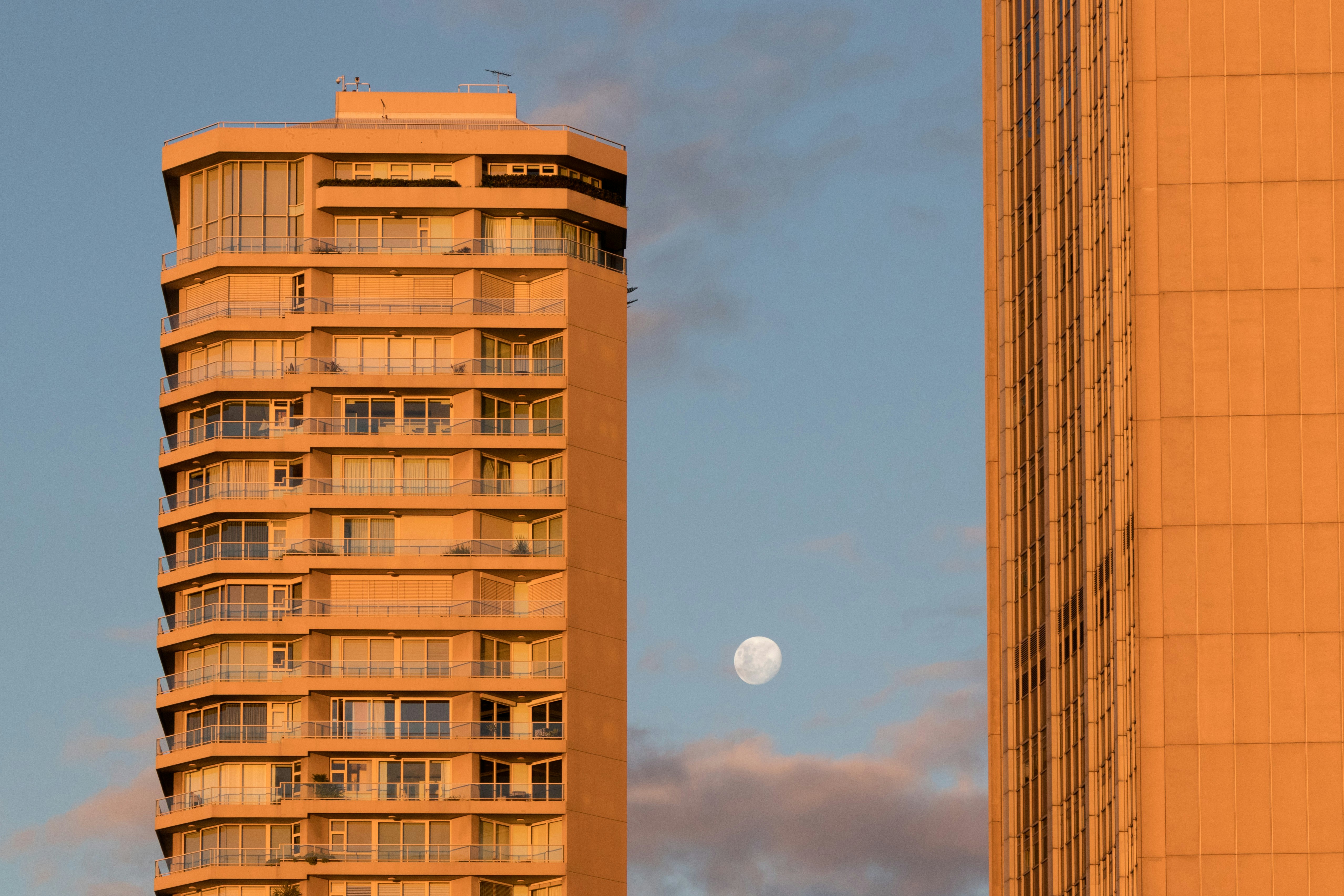brown concrete buildings