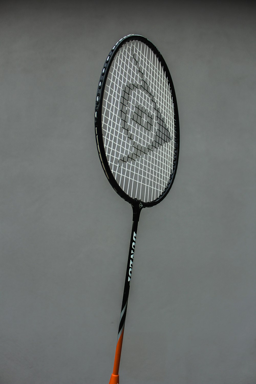 black and white badminton racket