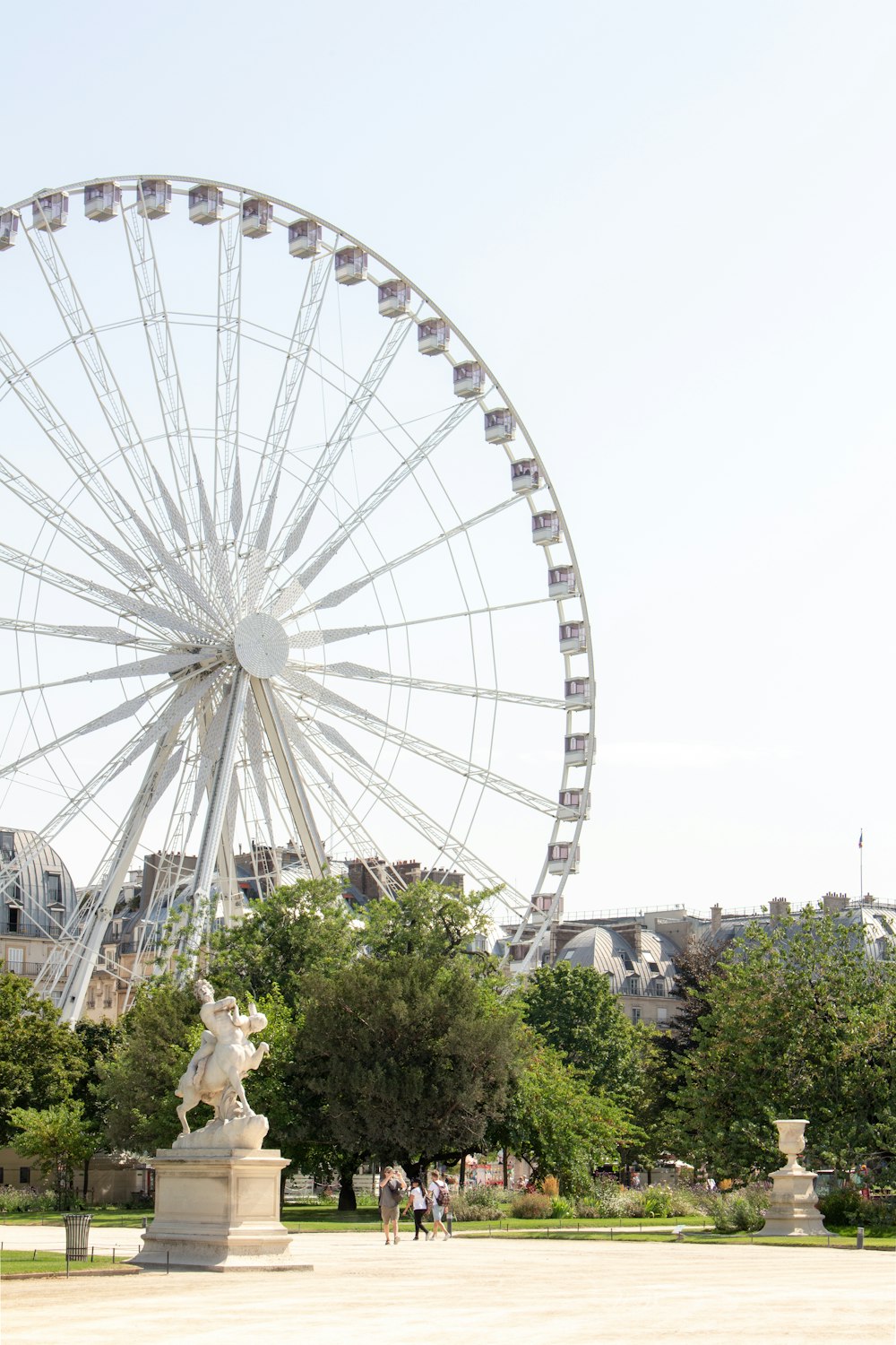 gray and white ferris whee l
