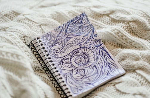 blue abstract drawing