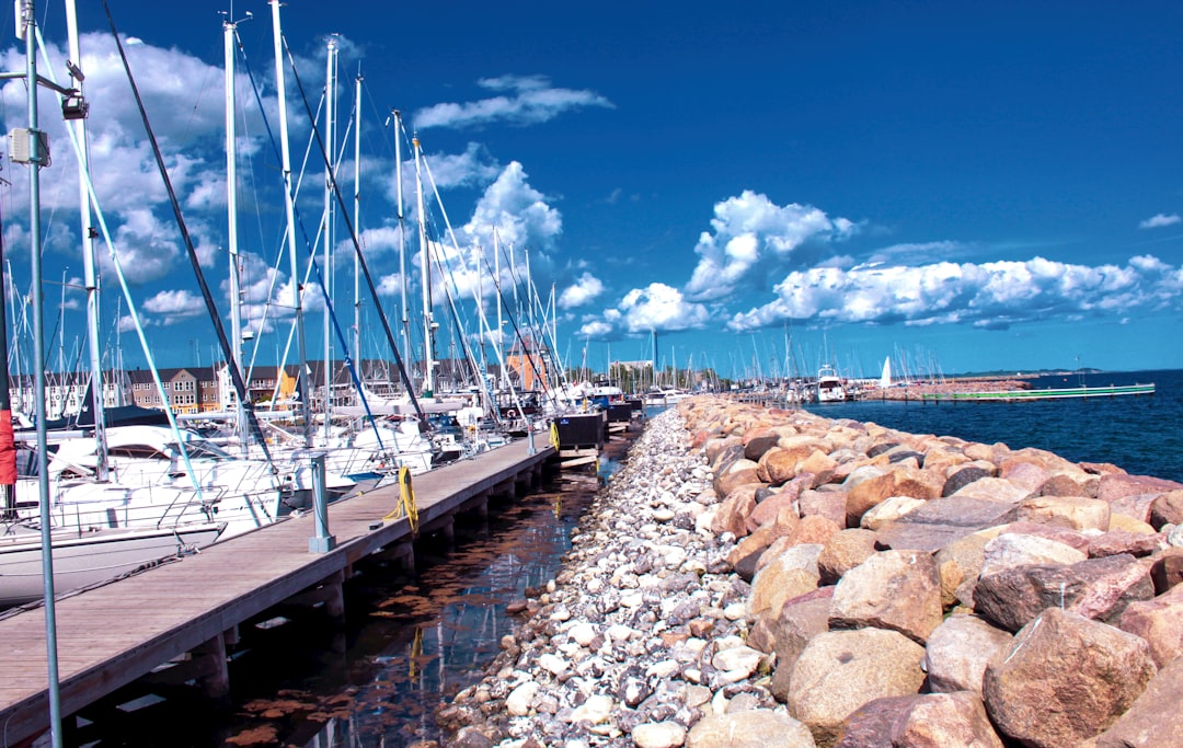 white yacht lot, Aarhus Yacht Harbour