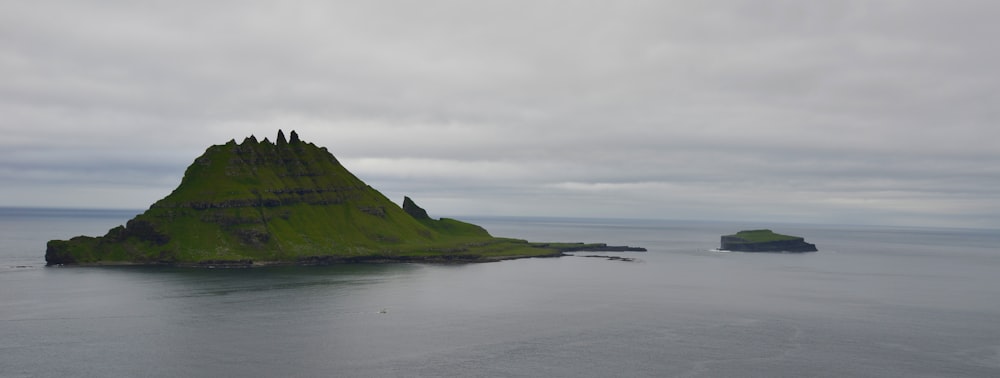 island surrounded with water