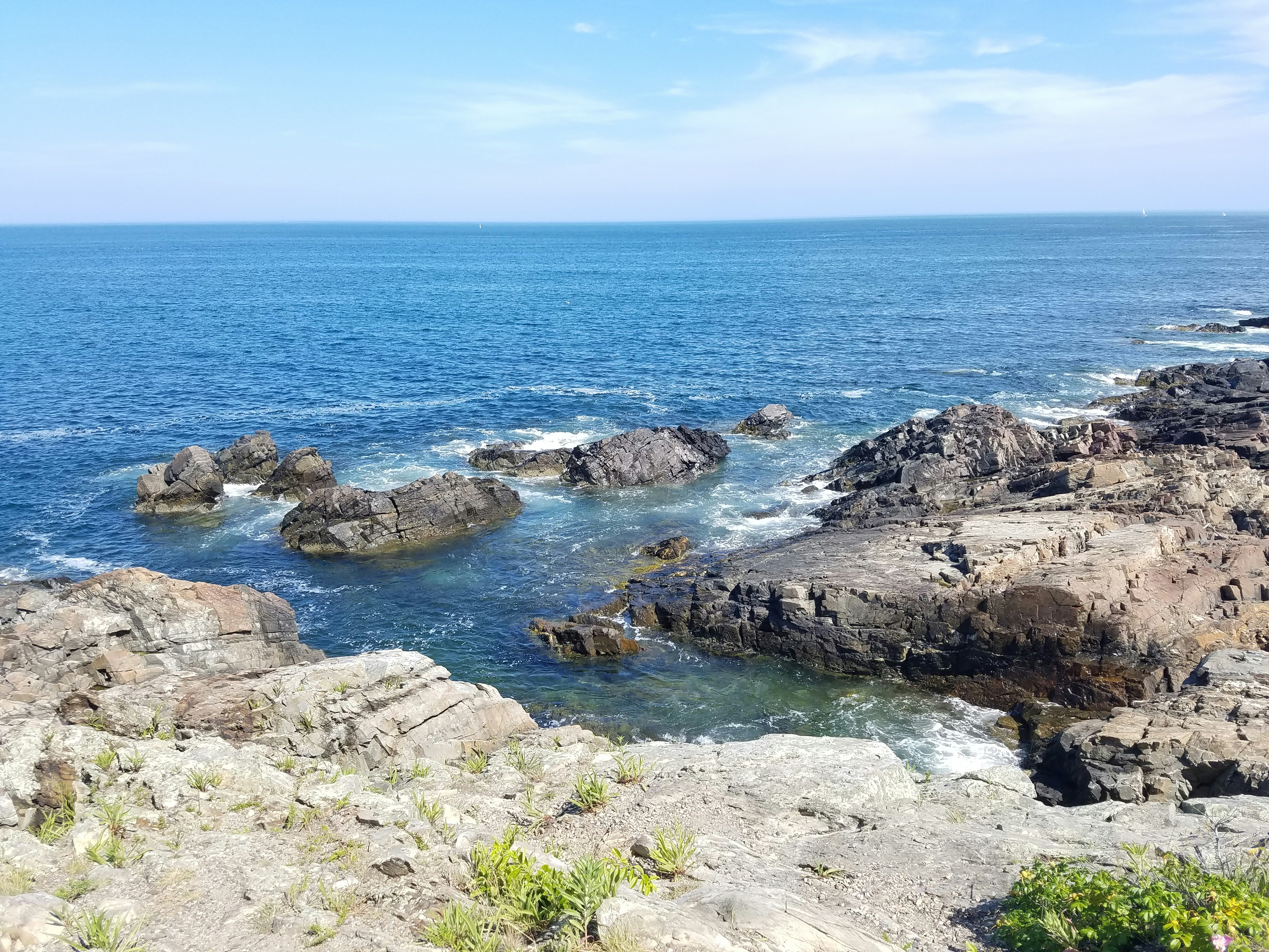 body of water across horizon