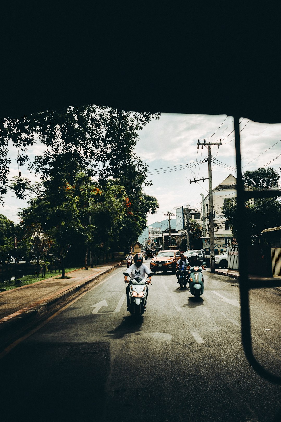 vehicles on road at daytime