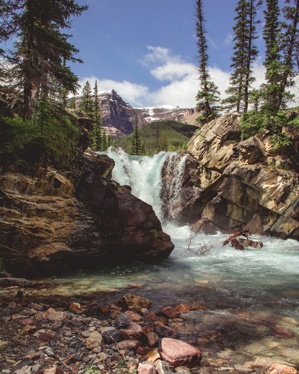 waterfalls during daytime