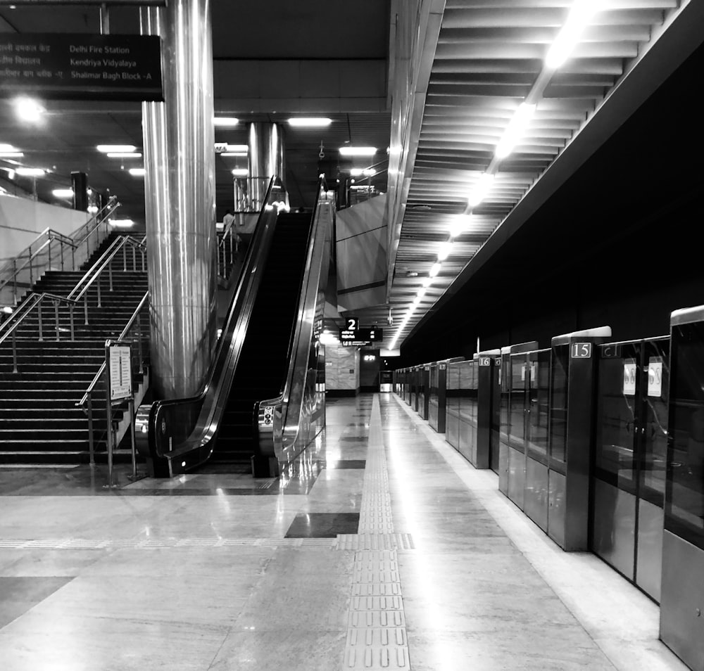 empty train station