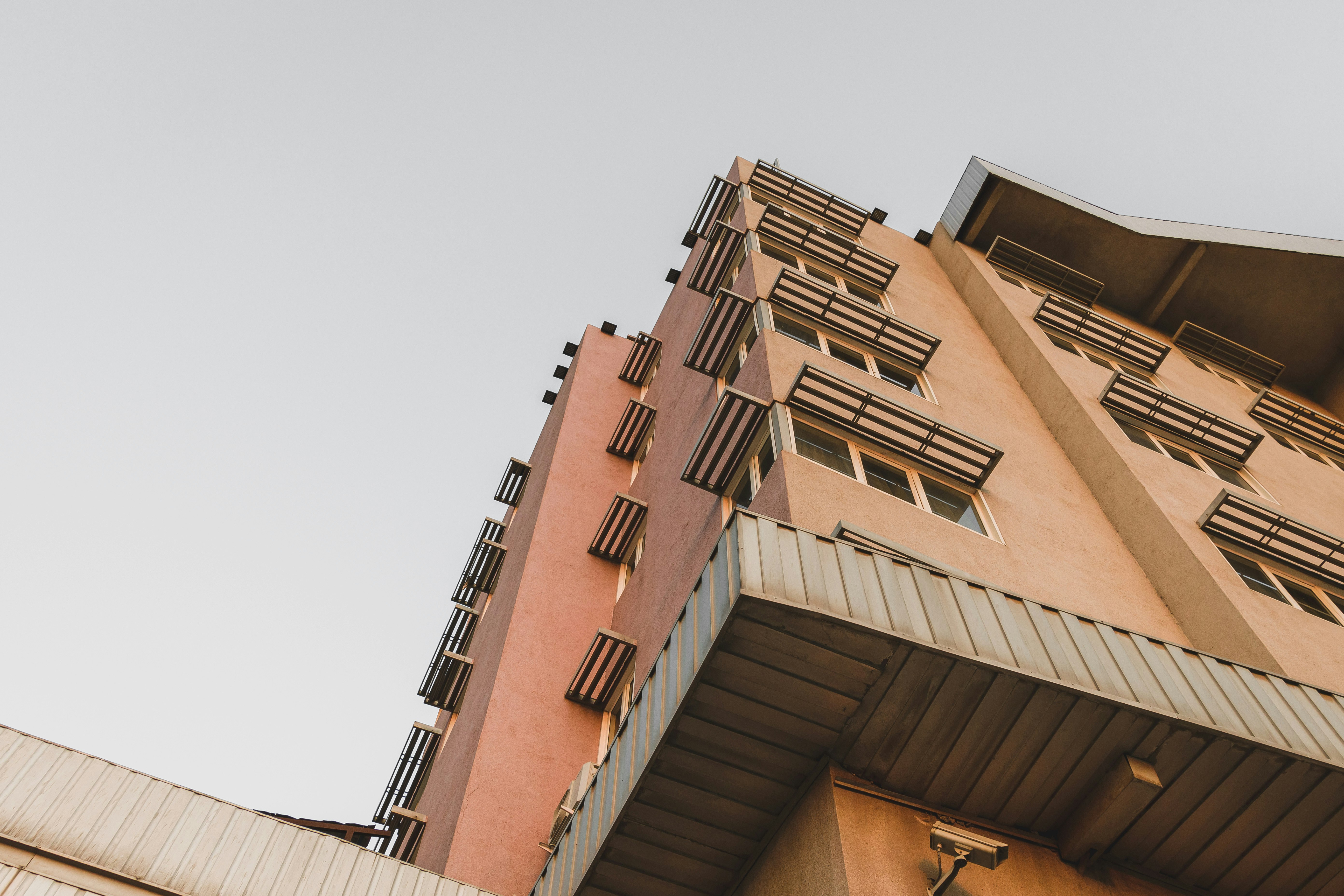 beige painted building