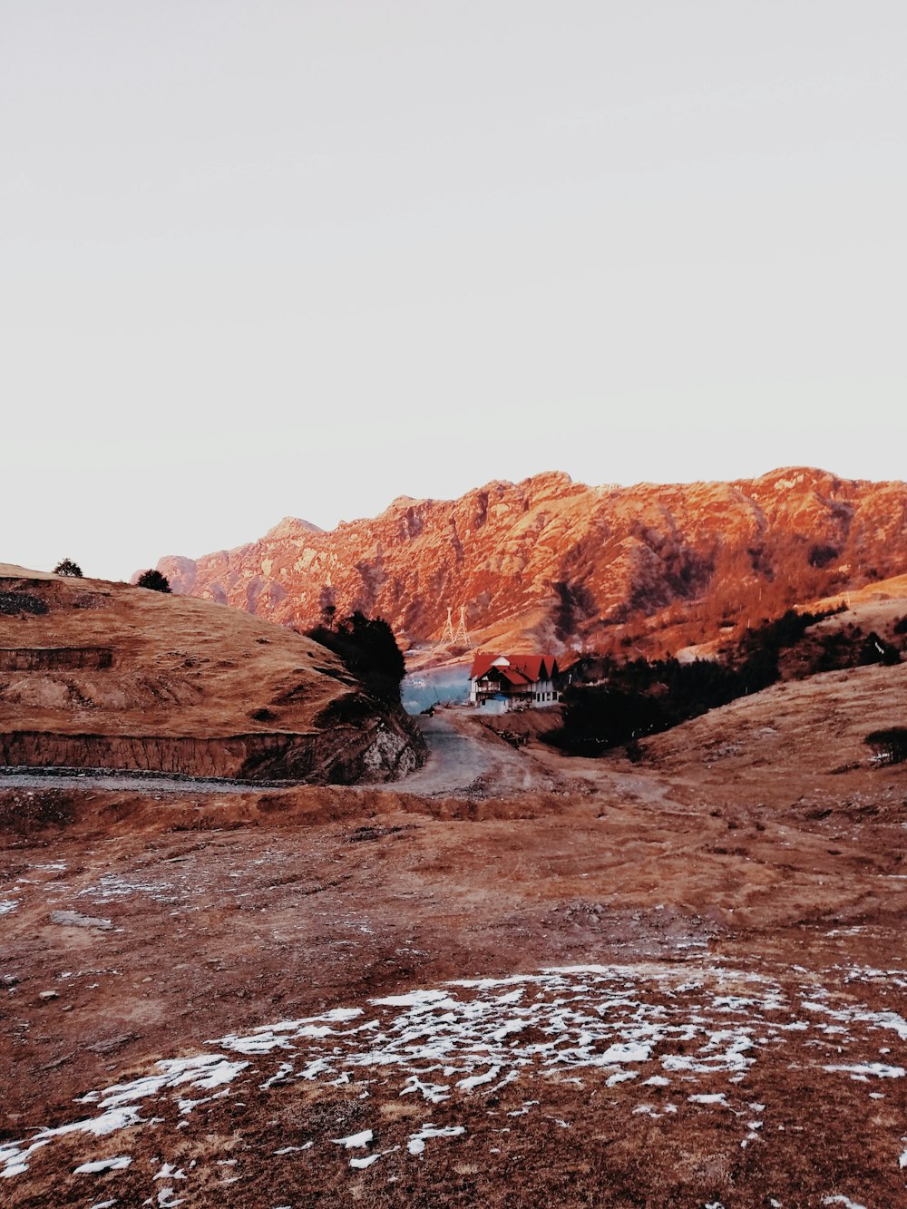 brown rock formation