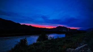 A hauntingly beautiful landscape at dusk.