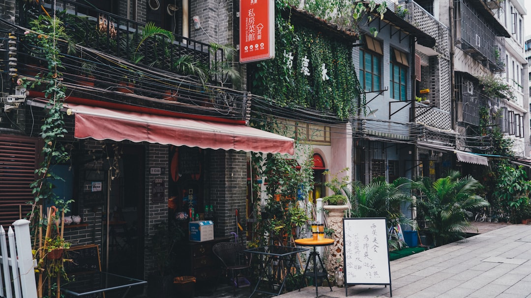 multicolored building beside street