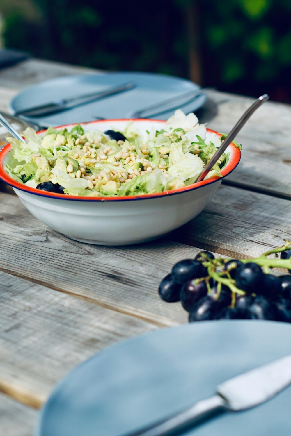 salada de legumes na tigela