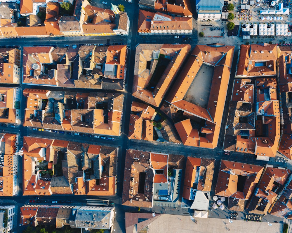 aerial view of buildings