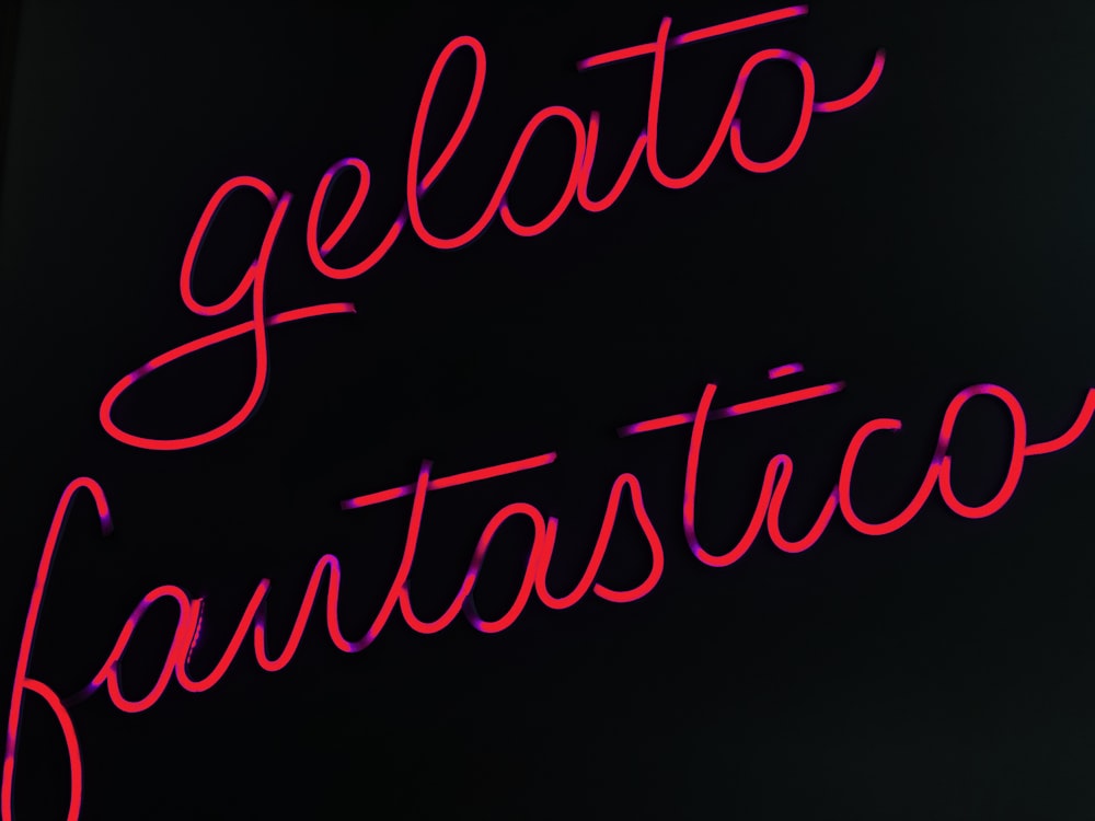 Gelato text