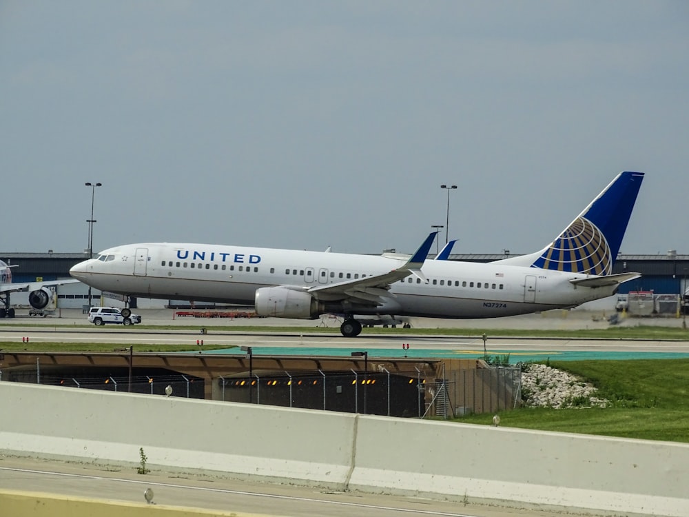 United Airlines am Flughafen